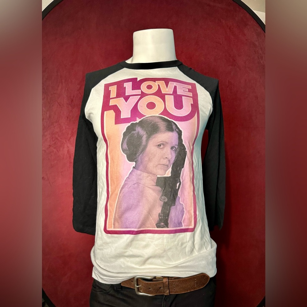 Princess Leia  Star Wars Vintage Raglan shirt
